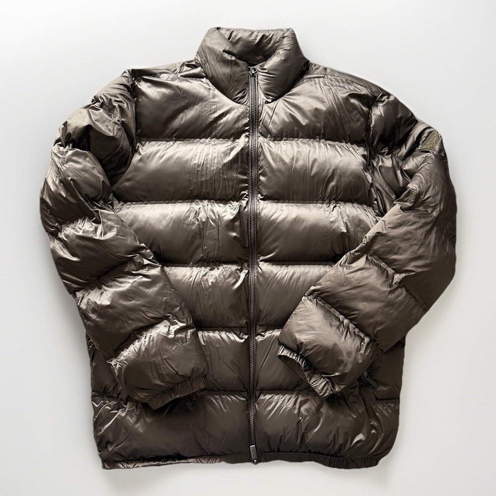 Guess USA Men's Puffer Quilted Jacket Size XL color Grey Full Zip